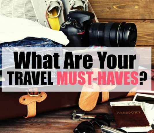 Travel must haves for women on a quick over night trip.