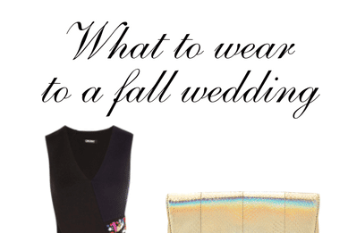 Are you looking for ideas for what to wear to a fall wedding? With a few basic pieces ready to go in your closet, you can get dressed head to toe for a last minute wedding, a party or a dressy outing with friends.