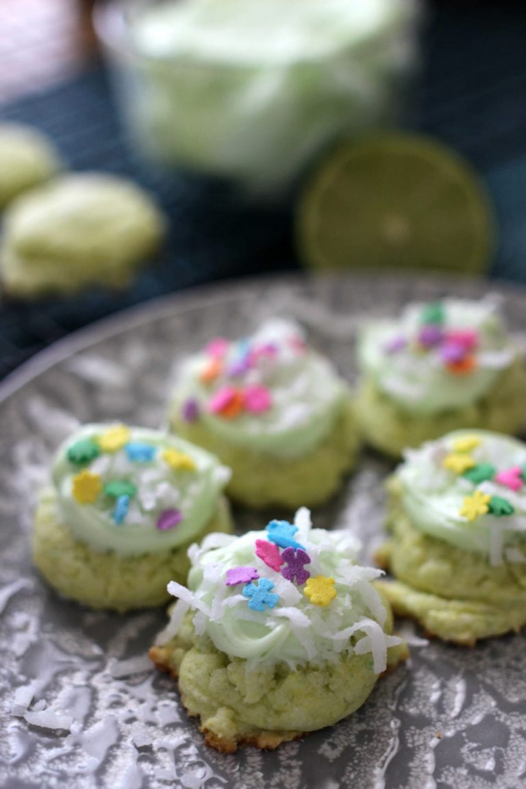 Key Lime Coconut Cake Mix Cookies