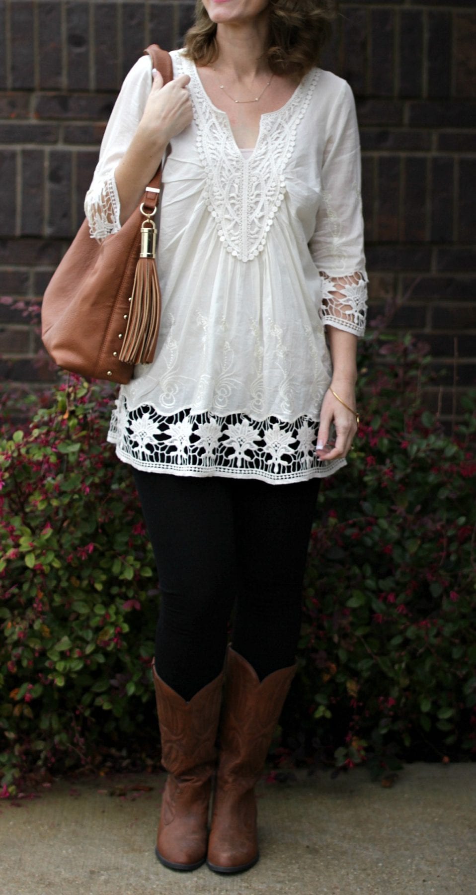 Three Ways to Wear a White Tunic Shirt Mom Fabulous