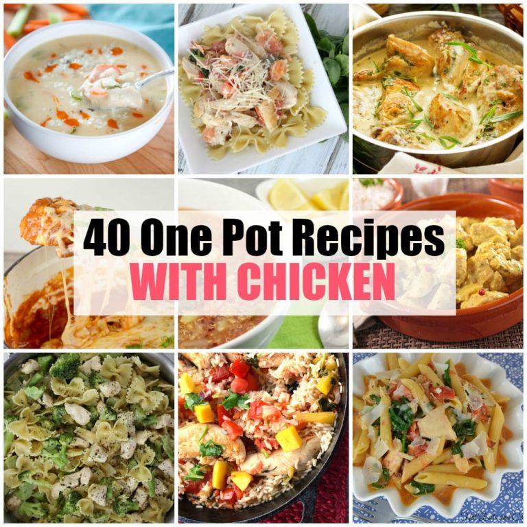 40 One Pot Recipes with Chicken