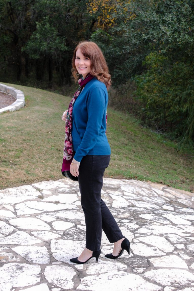 Wrap Pullover Sweater Outfit