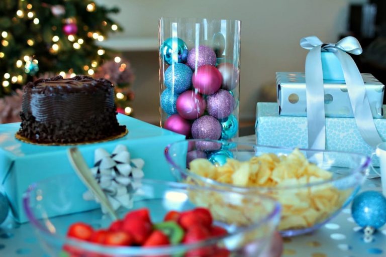 Holiday Movie Themed White Elephant Party: Food, Décor & Gift Ideas