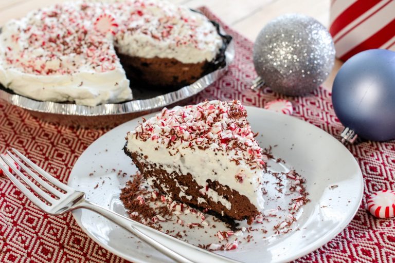 The Best Chocolate Pie Recipe (With Peppermint Whipped Cream!)