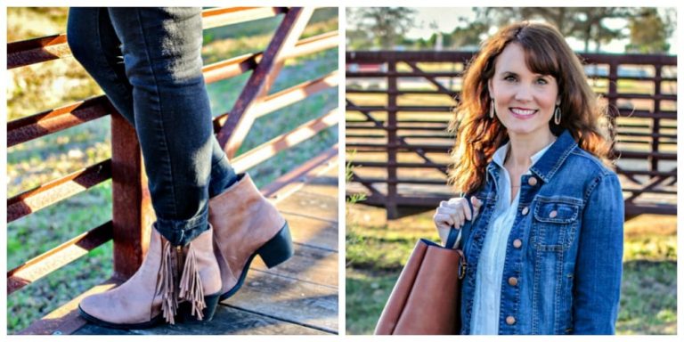 Fringe Ankle Boots + When You Want to Wear Spring Tops Now
