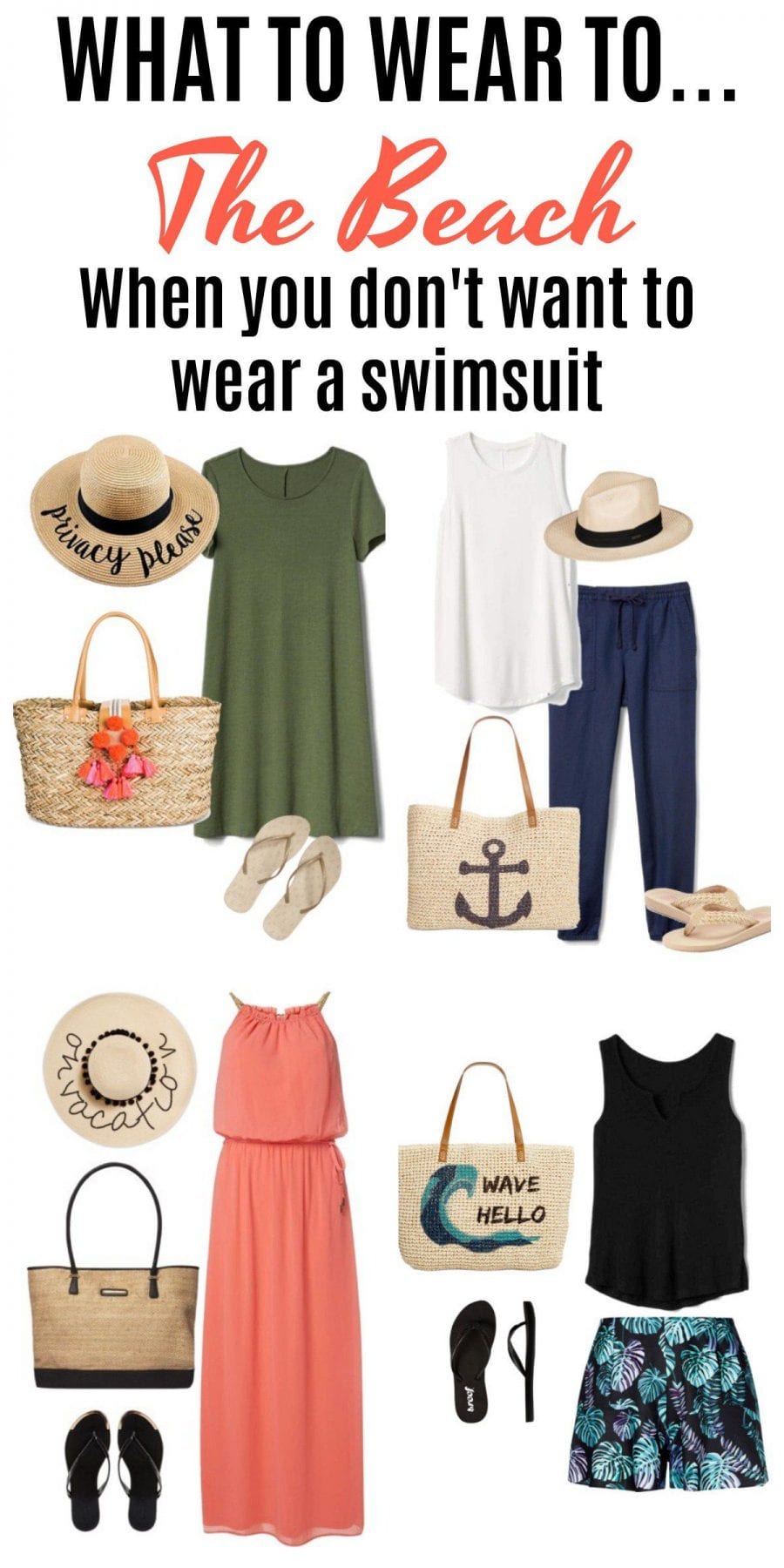 What To Wear To The Beach If You Don't Want To Wear or Have Swimsuit