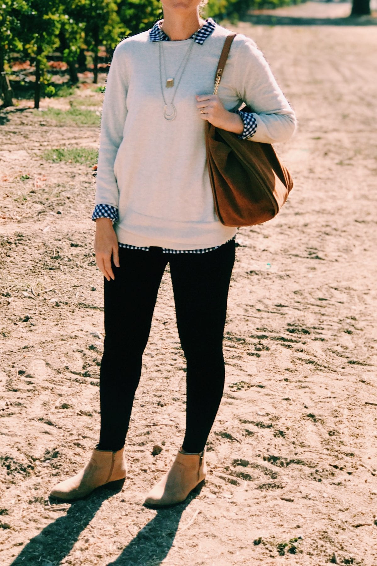 How to Dress Up Leggings A Layered Fall Outfit Idea