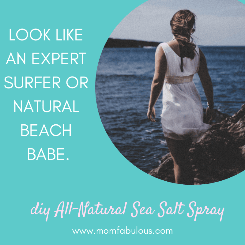 DIY AllNatural Sea Salt Spray for Hair