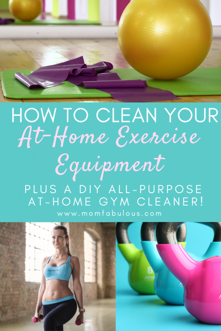 How To Clean Your At-Home Exercise Equipment, Plus A DIY All-Purpose At-Home Gym Cleaner!