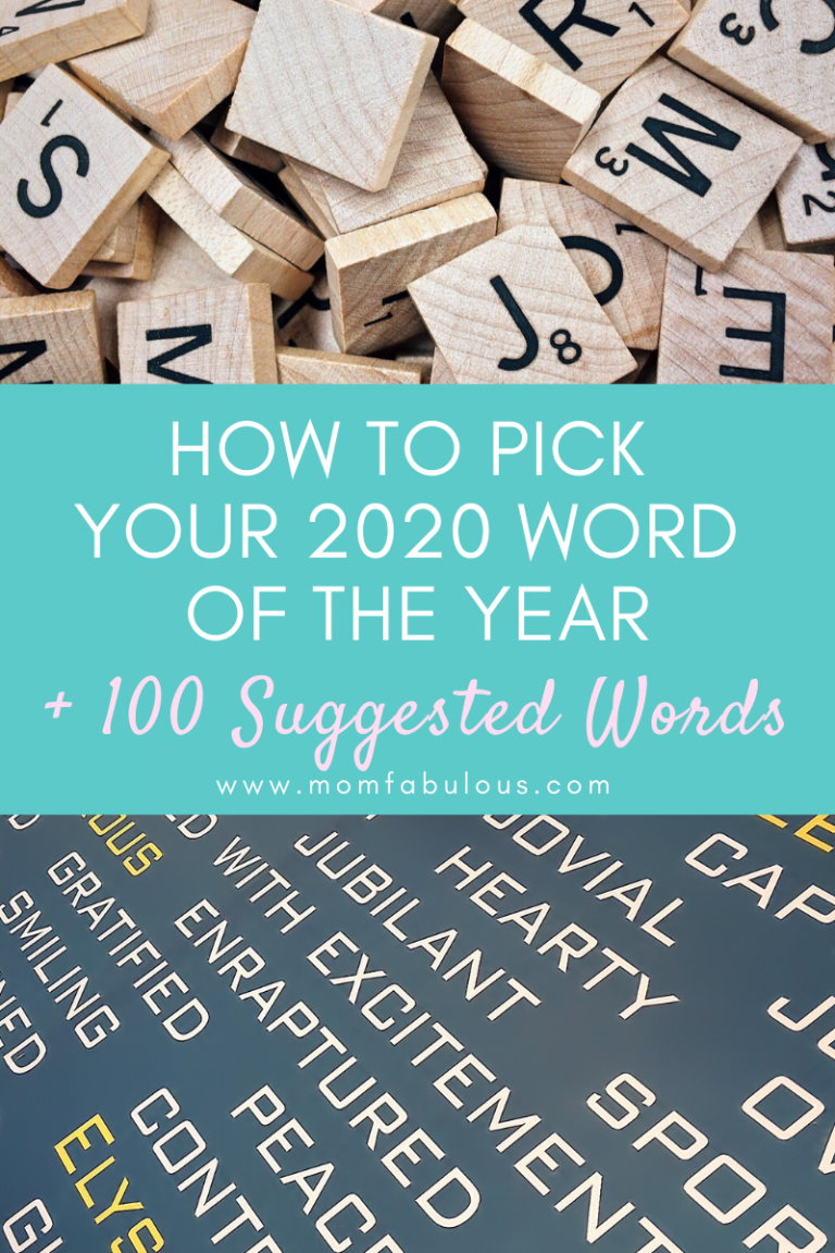 How To Pick Your 2020 Word For The Year + 100 Suggested Words